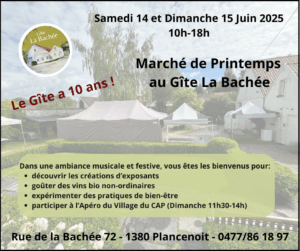 Marché de Printemps au Gîte La Bachée 14&15 Juin 2025